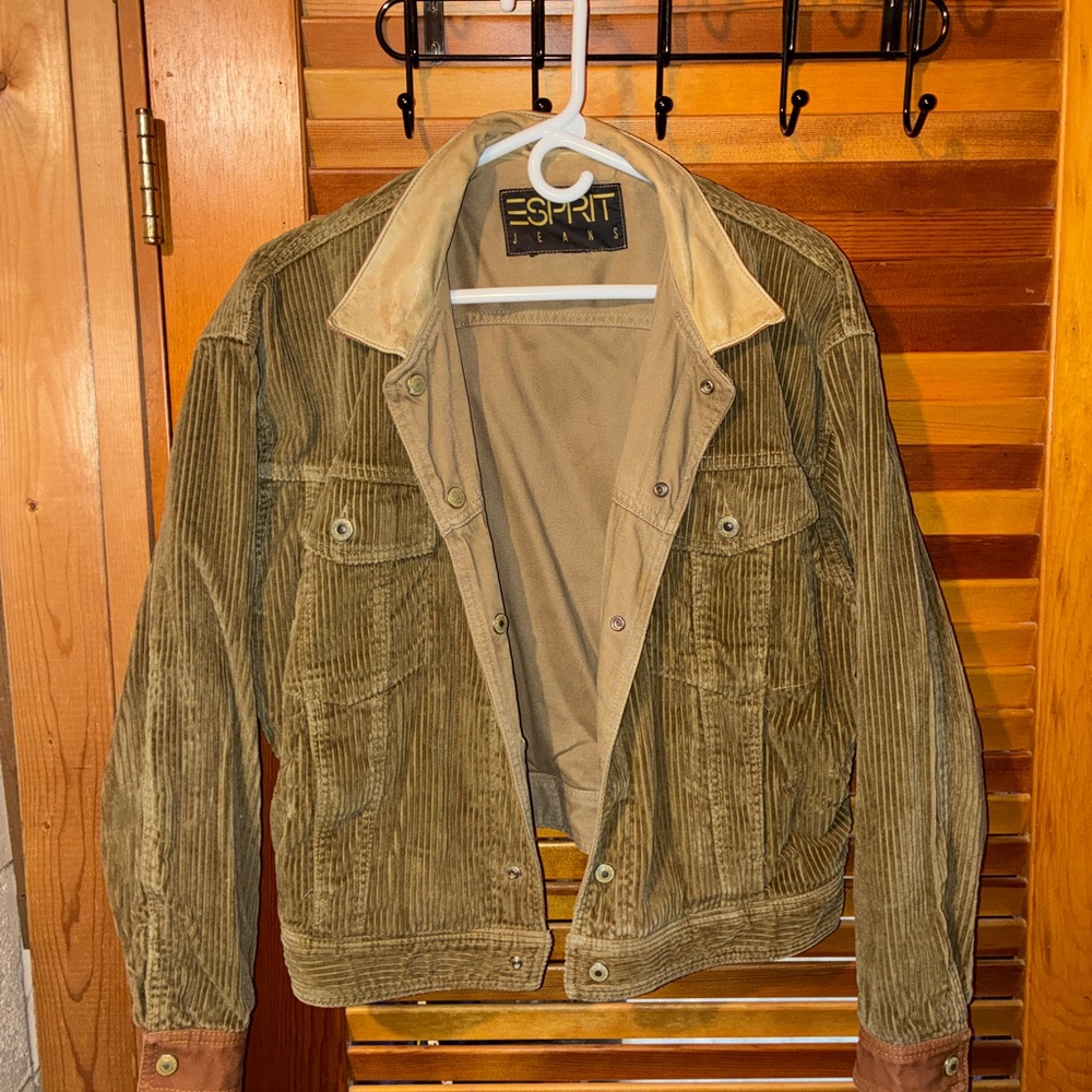 VINTAGE Esprit Reversible Corduroy Jacket